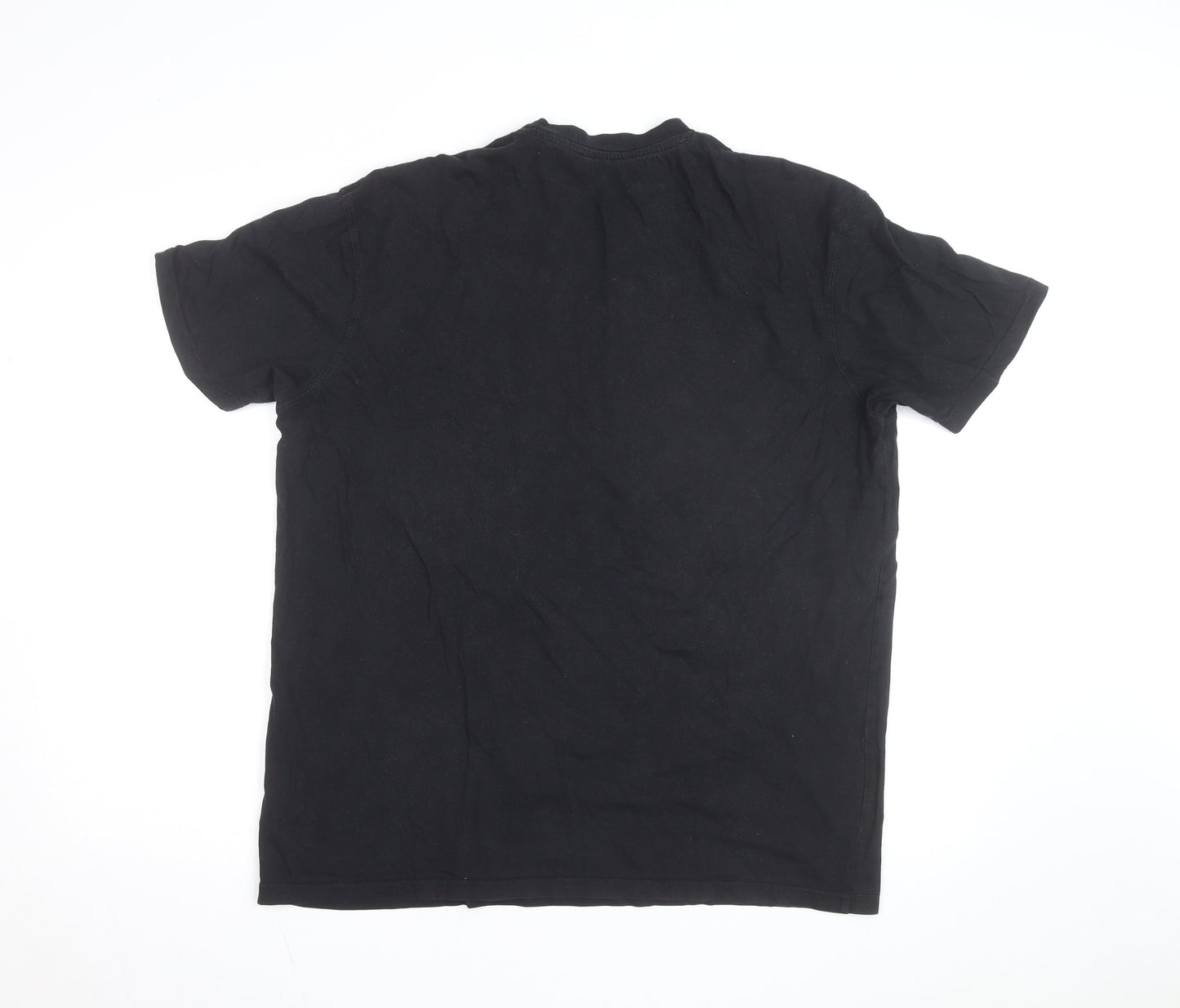 McKenzie Men's Black Logo Sports T-Shirt Size L Short Sleeve Cotton