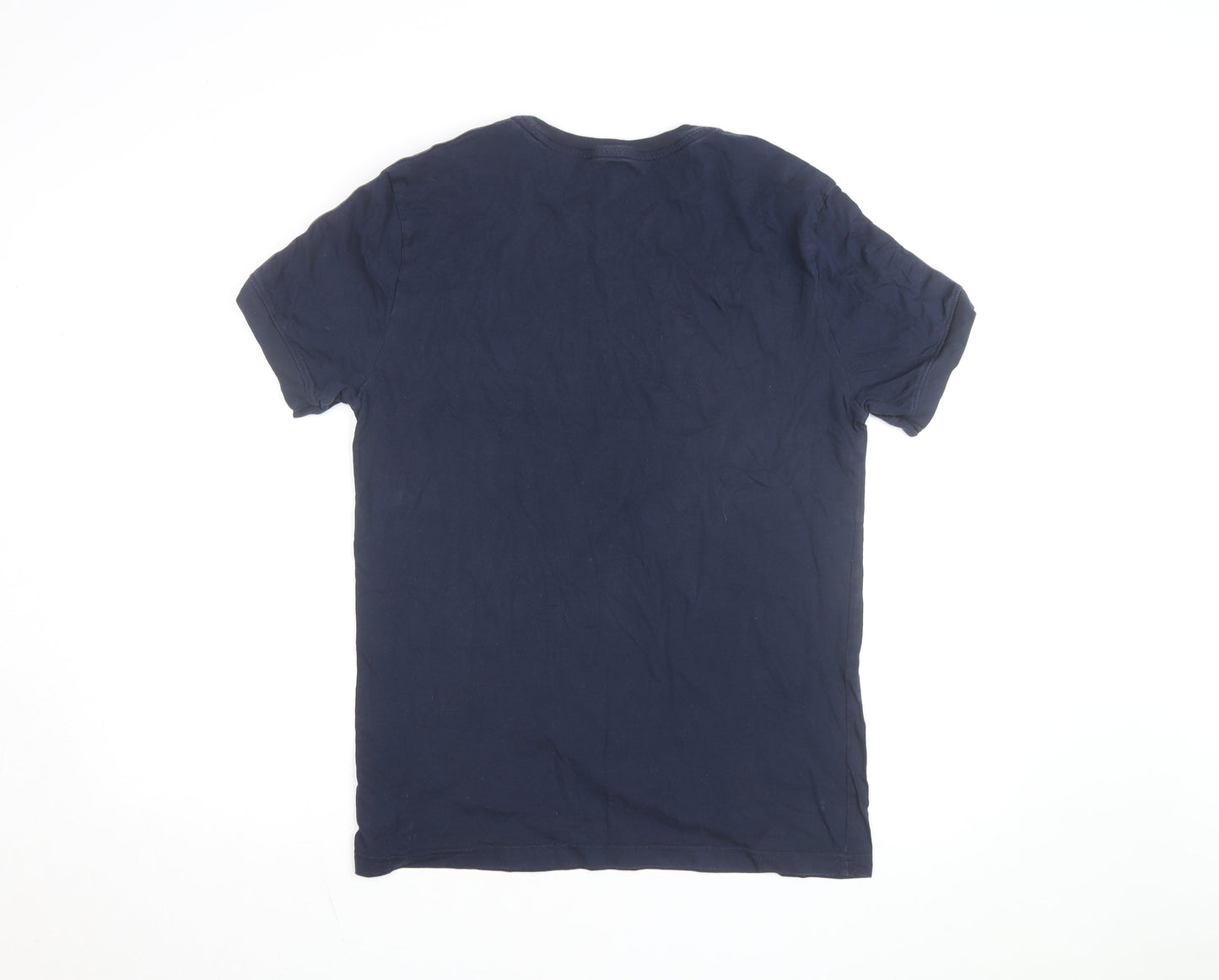 Tommy Hilfiger Men's Blue L Jersey Crew Neck Logo T-Shirt