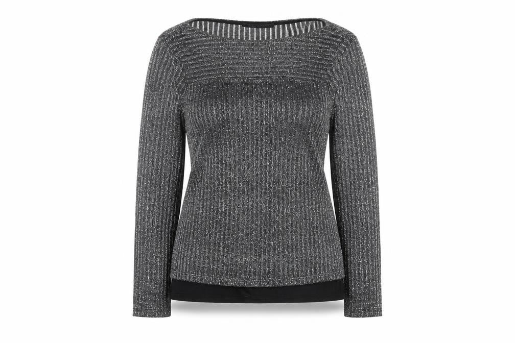 Marks & Spencer Women Silver Knit Long Sleeve Jumper Size 12