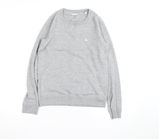 Jack Wills Womens Grey Crew Neck Pullover Sweatshirt Size 6