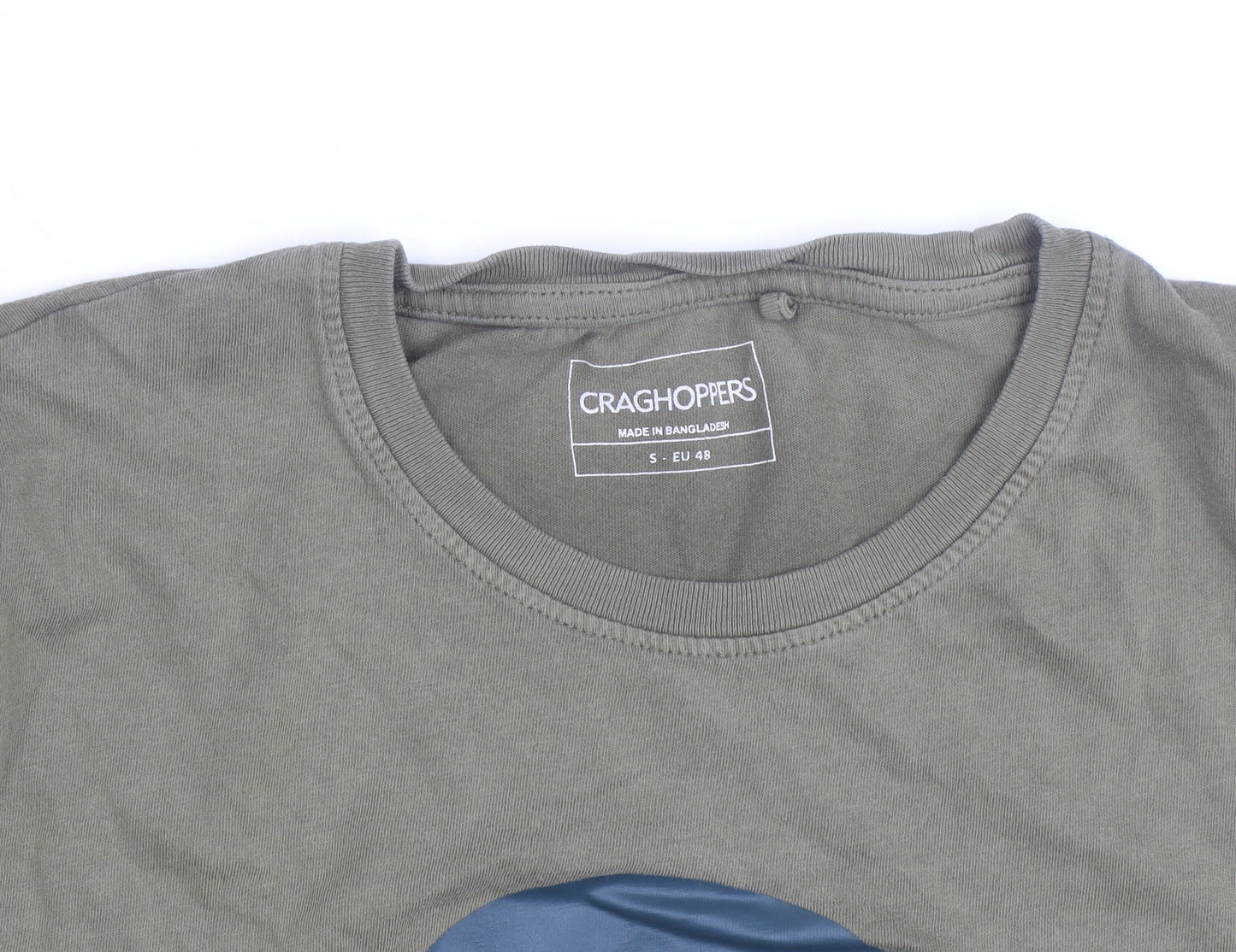Craghoppers Men’s Green Graphic Print Cotton T-Shirt Size S