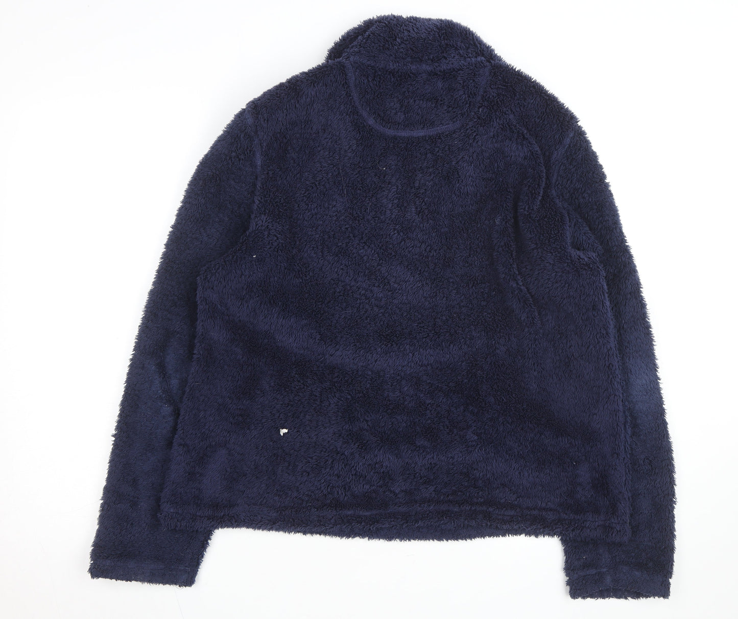 Gelert Women Navy Fleece Pullover Hoodie Size 14 Half Zip Warm Outdoor Top