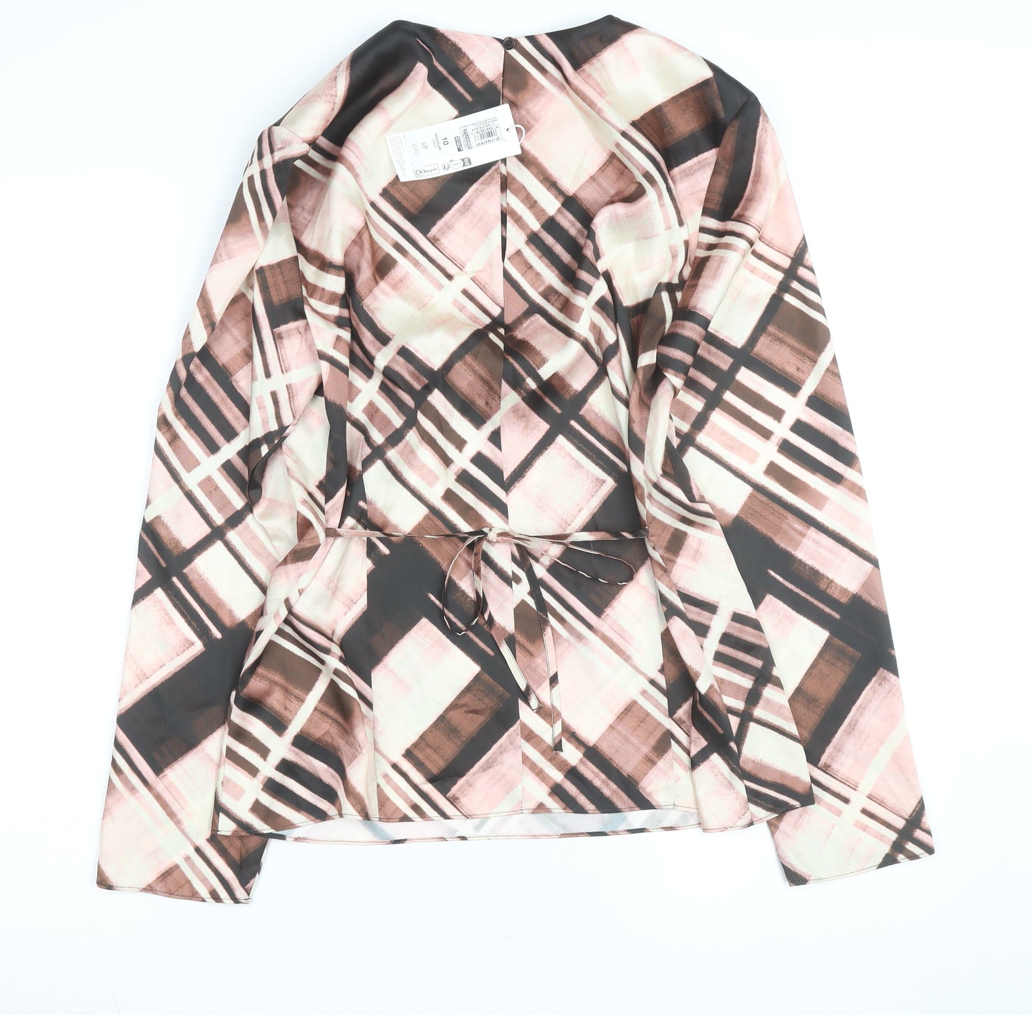 Marks and Spencer Women’s Multicoloured Check Tunic Blouse Size 10
