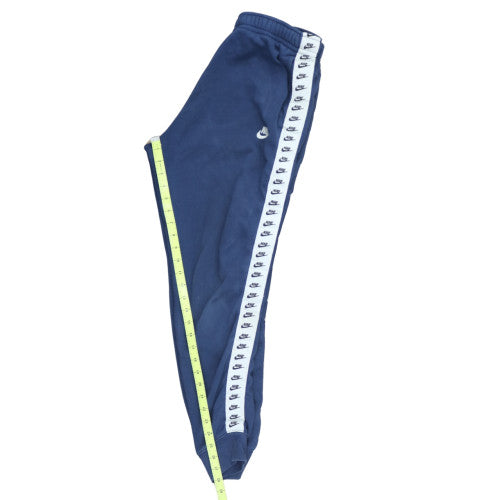 Nike Men's Blue Jogger Trousers M Side Stripe Fleece Activewear