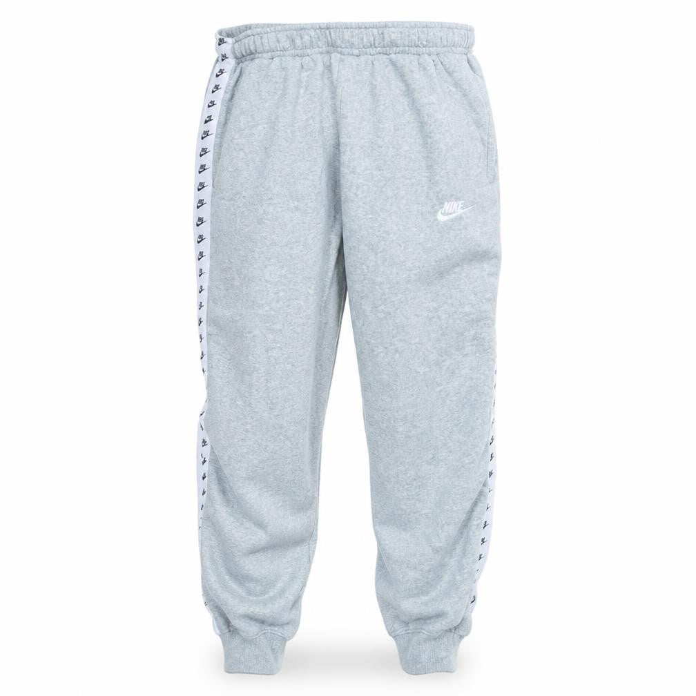 Nike Men's Grey Jogger Sweatpants M Elastic Waist Side Stripe