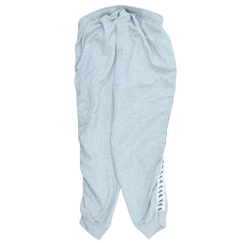 Nike Men's Grey Jogger Sweatpants M Elastic Waist Side Stripe