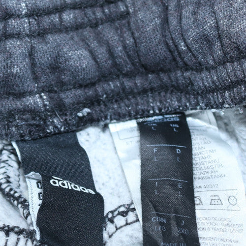 Adidas Men's Grey Jogger Trousers L Fleece Activewear Pants