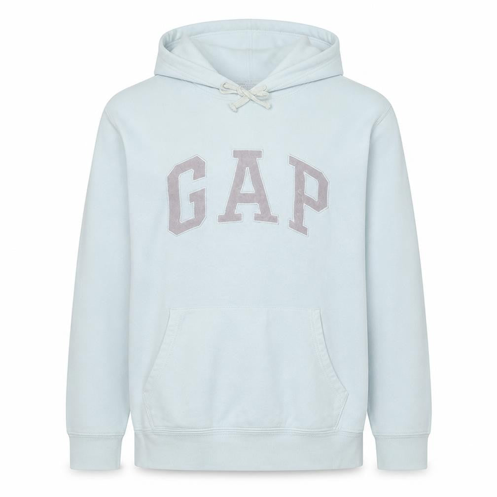 Gap Men's White XL Pullover Fleece Hoodie with Logo