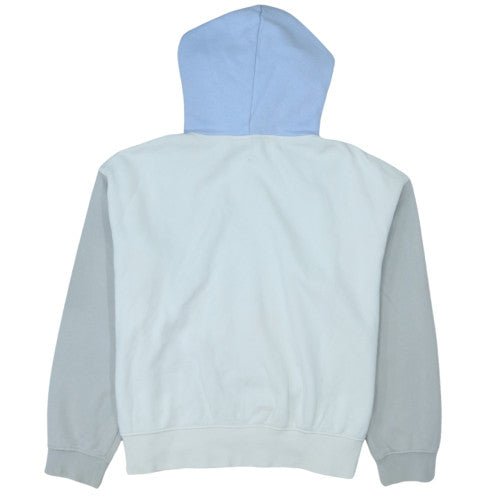 Nike Women Light Blue Colourblock Pullover Hoodie Size L