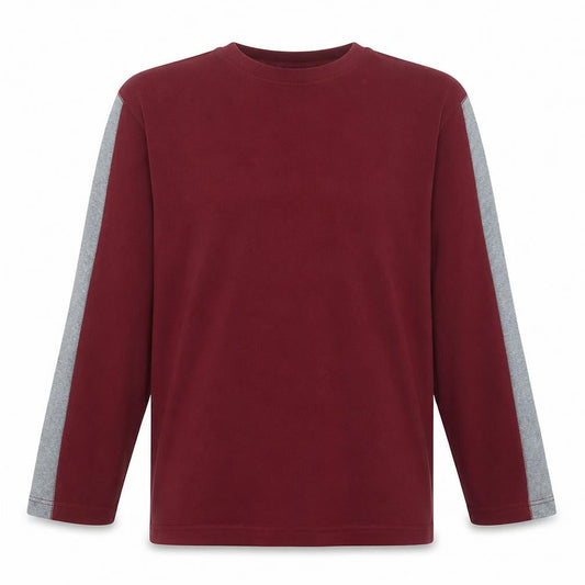 Gap Men’s Red Long Sleeve Cotton Colourblock Top XL