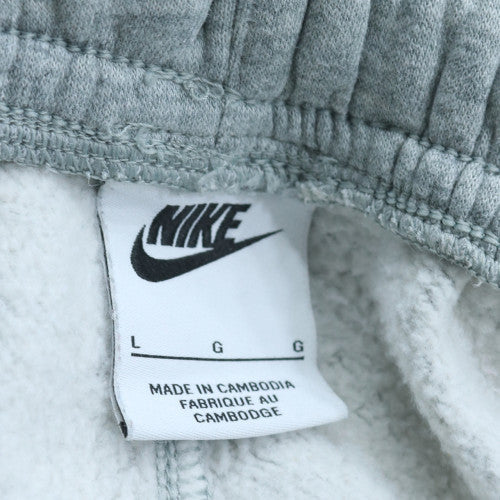 Nike Men’s Grey Fleece Jogger Trousers L Regular Fit Activewear