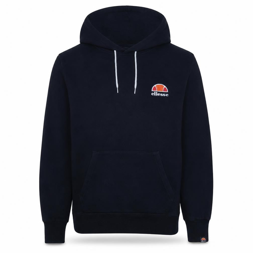 Ellesse Mens Black Pullover Hoodie XL Fleece Logo Hooded Sweatshirt