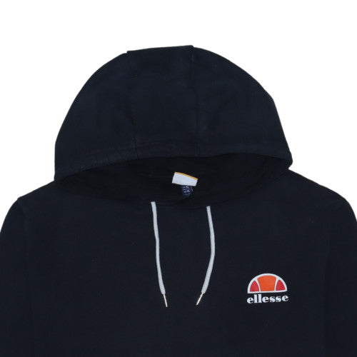Ellesse Mens Black Pullover Hoodie XL Fleece Logo Hooded Sweatshirt
