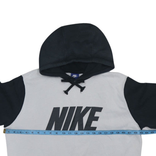 Nike Men's Grey Pullover Hoodie L Fleece Graphic Sportswear
