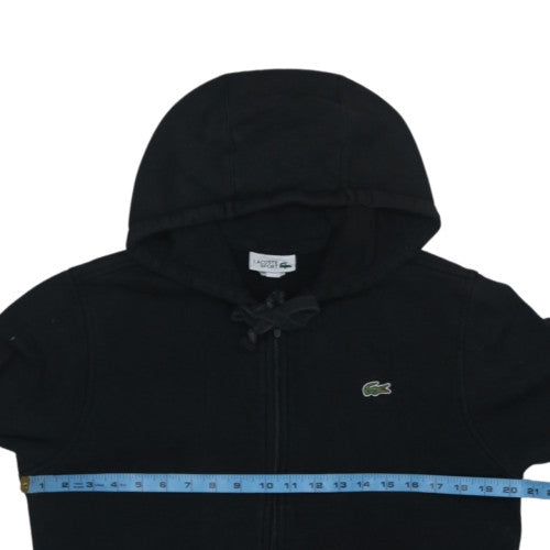 Lacoste Sport Men's Black Full Zip Hoodie Size M Cotton Blend