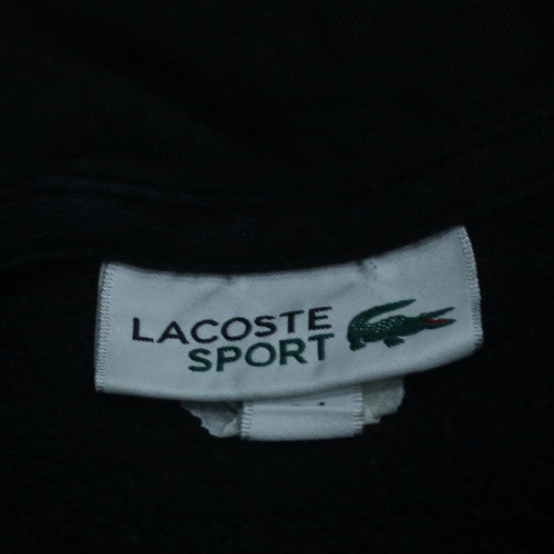 Lacoste Sport Men's Black Full Zip Hoodie Size M Cotton Blend