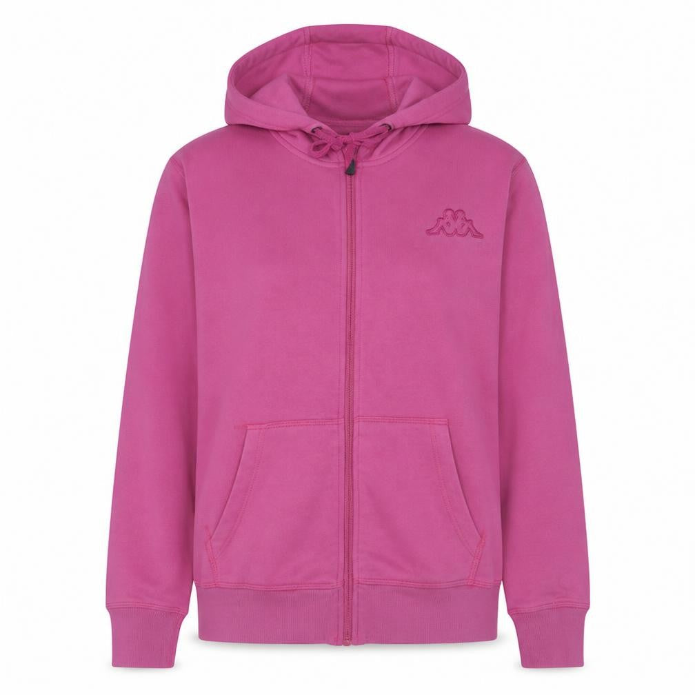 Kappa Womens Pink Full Zip Hoodie Size 2XL Cotton Blend Casual