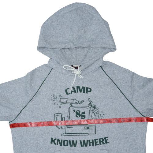 Levi's Men's Grey Pullover Hoodie with Camp Know Where Graphic Size M