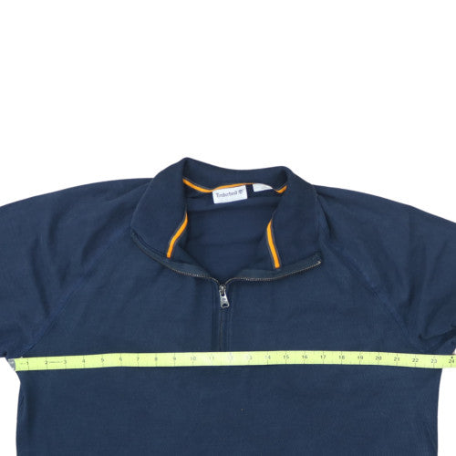 Timberland Men’s Blue L 1/2 Zip Cotton Sweatshirt