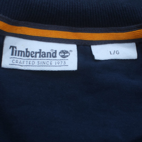Timberland Men’s Blue L 1/2 Zip Cotton Sweatshirt
