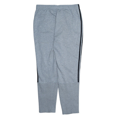 adidas Men's Grey Track Pants L Regular Fit French Terry Tapered