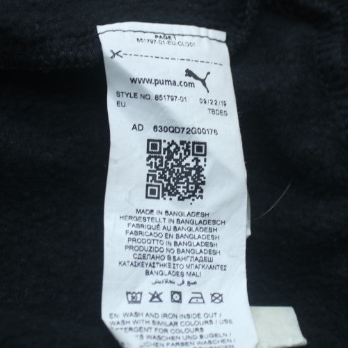 Puma Men’s Black XL Pullover Hoodie Regular Fit Fleece Sportswear