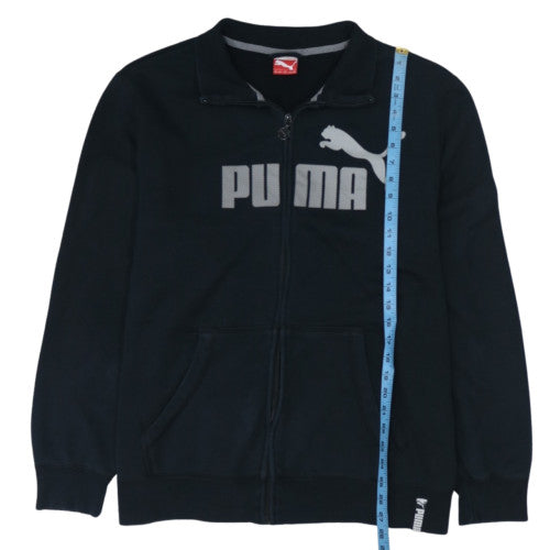 Puma Men's Black 2XL Full Zip Sweatshirt with Logo