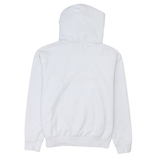 Champion Men's White Medium Pullover Hoodie Graphic Logo Fleece