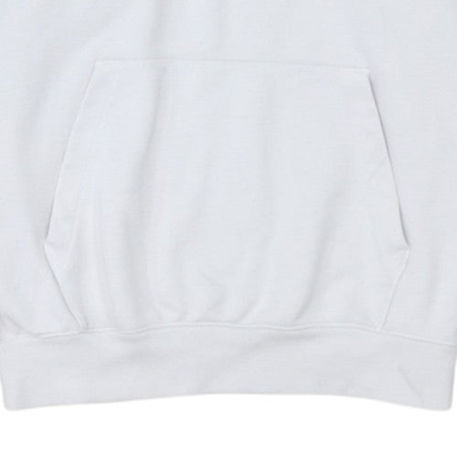 Champion Men's White Medium Pullover Hoodie Graphic Logo Fleece