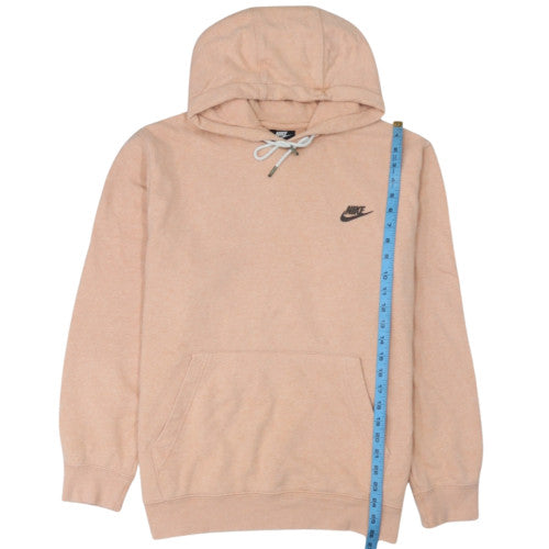 Nike Men's Beige Pullover Hoodie L Fleece Cotton Blend
