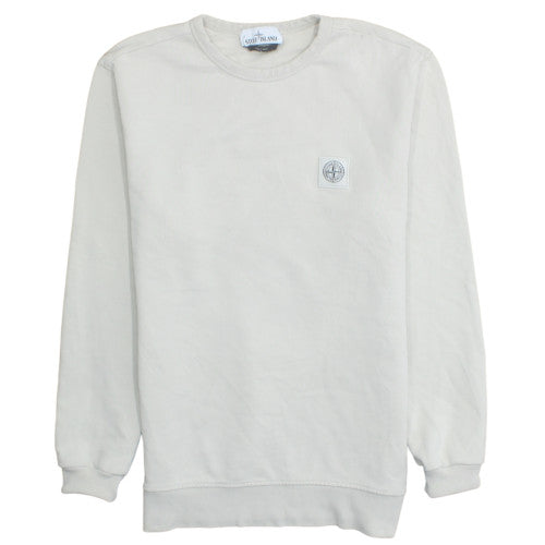 Stone Island Men's Beige Sweatshirt Medium Crew Neck Pullover