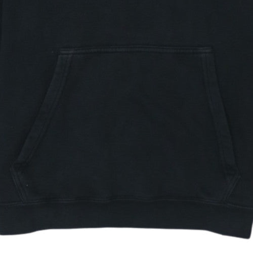 Nike Men's Black Pullover Hoodie M Logo Fleece Sweatshirt