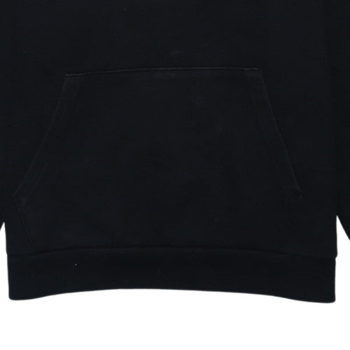 Puma Men's Black Pullover Hoodie M Sports Logo Fleece Sweatshirt
