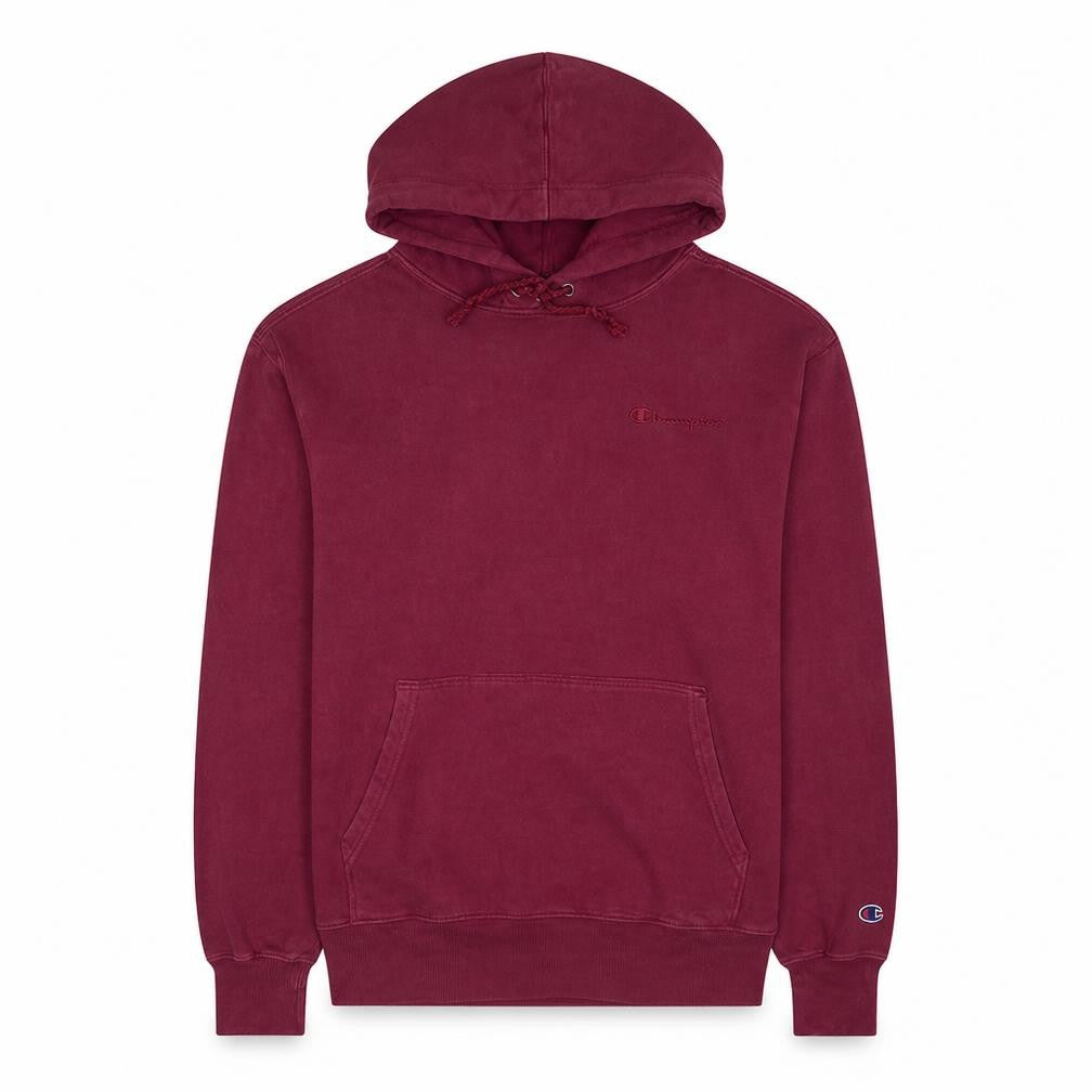 Champion Men’s Red Pullover Hoodie Large Fleece Logo Sweatshirt