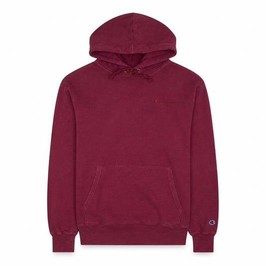 Champion Men’s Red Pullover Hoodie Large Fleece Logo Sweatshirt