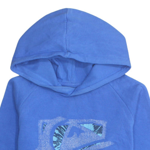Quiksilver Boys Blue Pullover Hoodie Size 12 Years Cotton Fleece