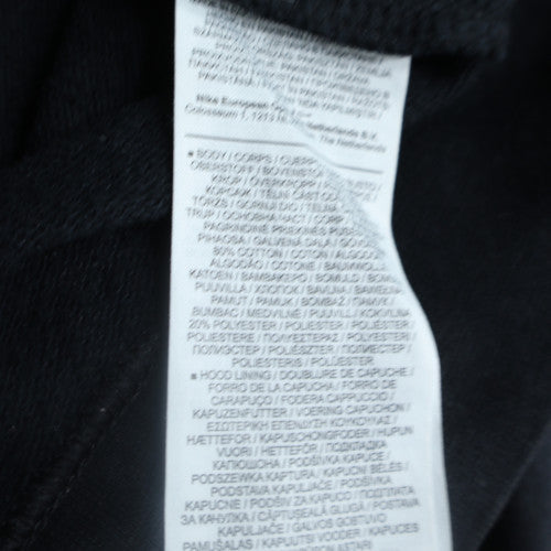 Nike Men's Black Pullover Hoodie L Regular Fit Fleece Sweatshirt