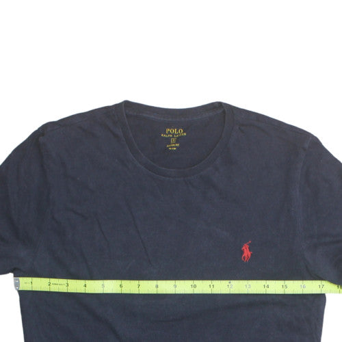 Ralph Lauren Men's Blue Crew Neck Slim Fit Short Sleeve T-Shirt S