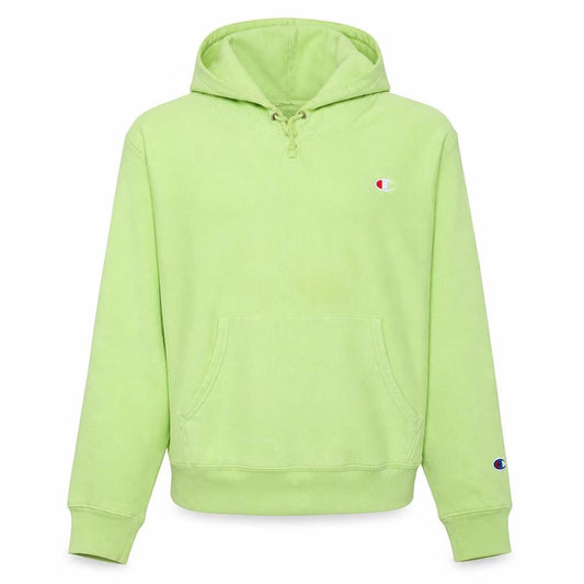 Champion Men's Green Pullover Hoodie L Fleece Reverse Weave