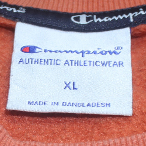 Champion Mens Brown XL Pullover Crew Neck Sweatshirt