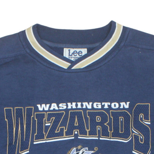 Lee Sport Men’s Blue Washington Wizards Sweatshirt L Vintage NBA
