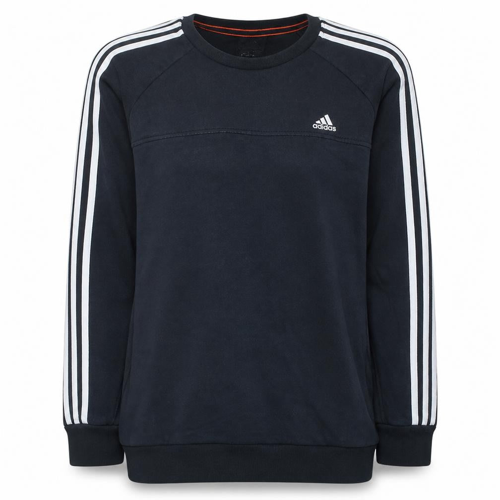 Adidas Men's Black Long Sleeve Crew Neck Pullover Sweatshirt L