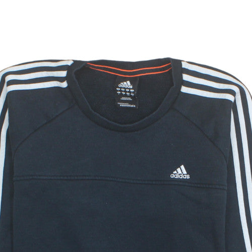 Adidas Men's Black Long Sleeve Crew Neck Pullover Sweatshirt L