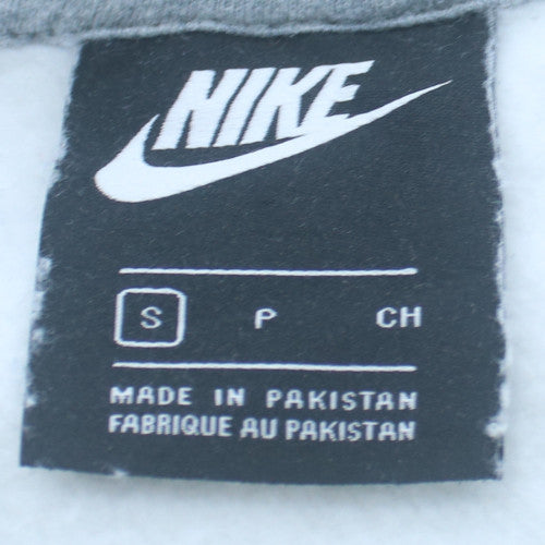 Nike Men's White Pullover Hoodie Small Regular Fit Fleece