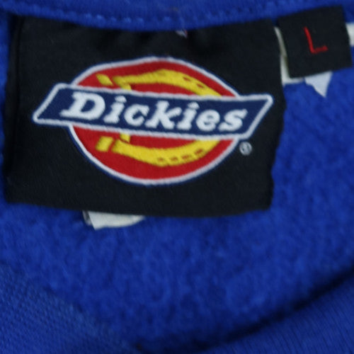 Dickies Mens Blue Crew Neck Sweatshirt L Classic Fit