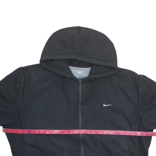 Nike Men's Black Full Zip Hoodie XL Fleece Sports Sweatshirt