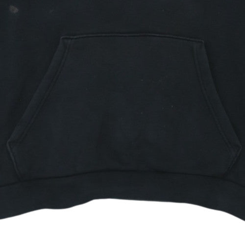 adidas Men’s Black XL Pullover Hoodie Embroidered Trefoil Fleece
