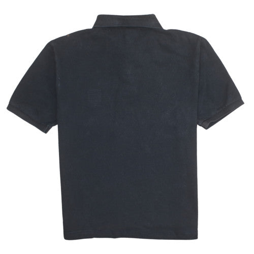 Stone Island Men’s Black Regular Fit Cotton Polo Shirt M