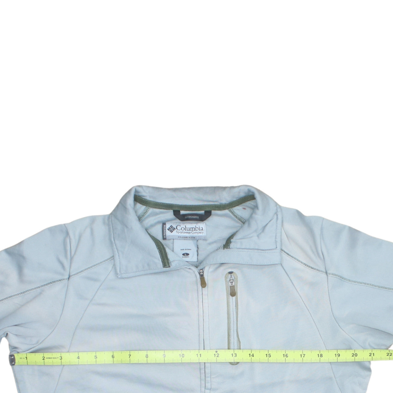Columbia Men's Grey L Full Zip Lightweight Fleece Active Jacket