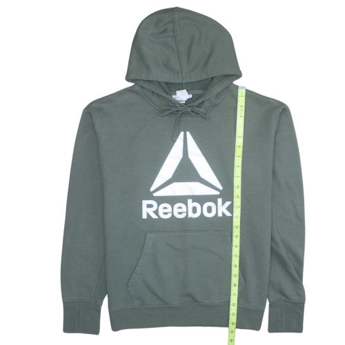 Reebok Men's Green Pullover Hoodie Size L Graphic Sportswear